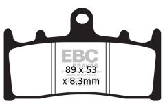 Kawasaki ZX 9 R (ZX 900 E1/E2) (2000-2001) Ön Organik Kevlar Fren Balatasi EBC FA188*
