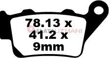 Honda NX 650 V/W/X Dominator (1997-2002) Sinter Arka Fren Balatasi EBC FA213HH