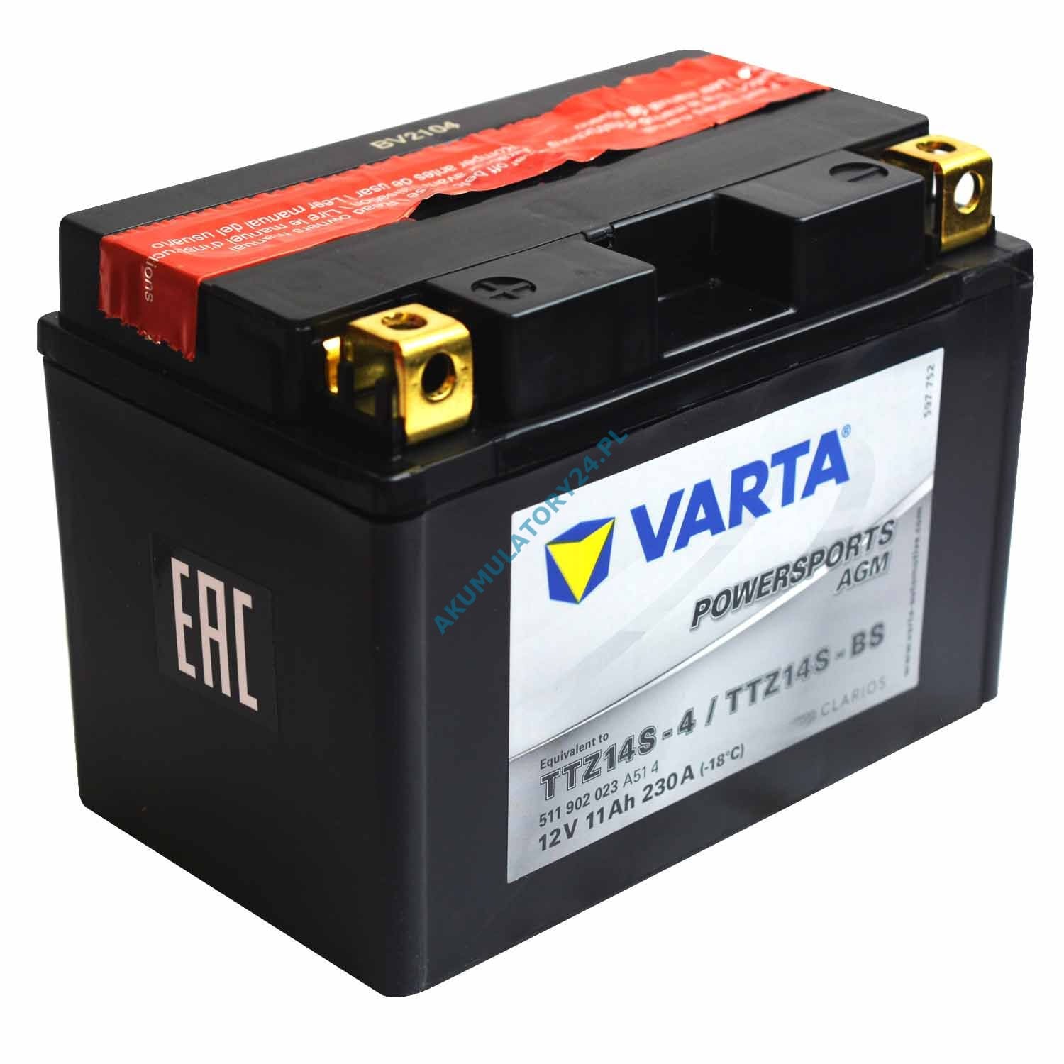 HONDA AFRİKA TWİN 1000L DCT TTZ14S - VARTA  BATERY ( YTZ14S )
