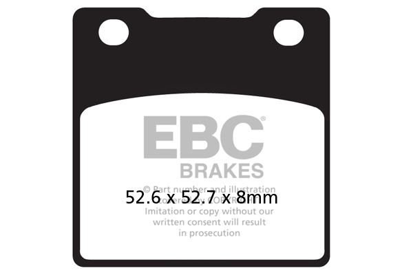 Kawasaki ZX7-R (ZX 750 P1/P2/P3/P4/P5/P6/P7) (1996-2003) Arka Organik Kevlar Fren Balatasi EBC FA161