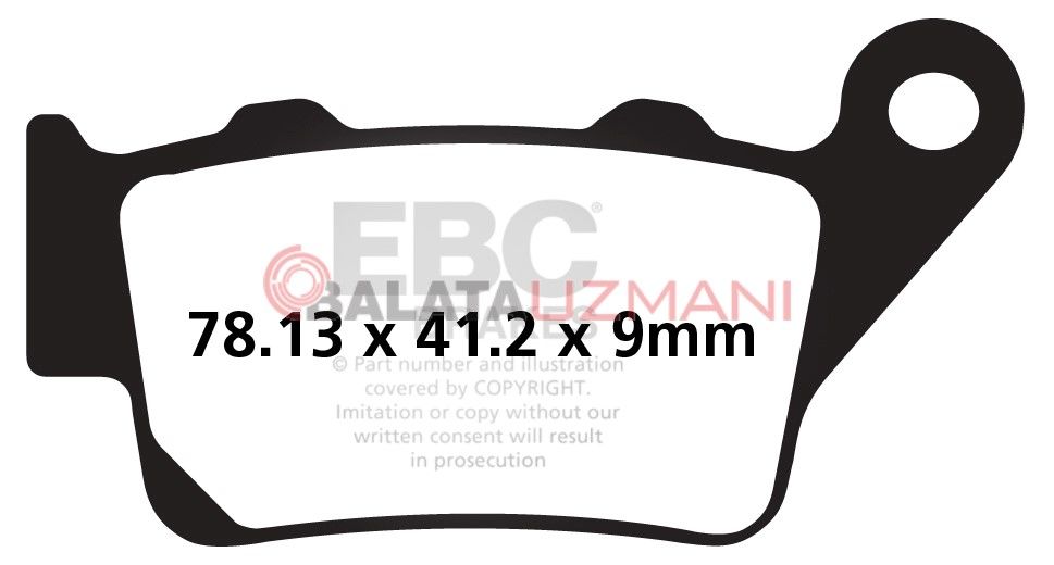 BMW G 310 R / GS (2017-2018) Yari Sinter Arka Fren Balatasi EBC FA213V
