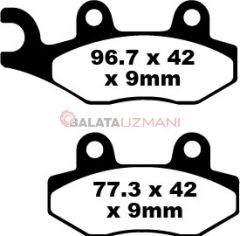 Peugeot Django 150 Heritage (4T/196mm Arka Disk) (2014-2018) Sinter Ön Fren Balatasi EBC SFA228HH