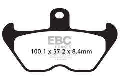 Bmw R1150 GS (R21/0415/0495) (1998-2001) Ön Organik Kevlar Fren Balatasi EBC FA407*