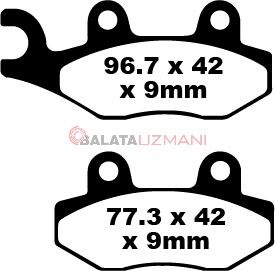 Peugeot Satelis 250 (Nissin Kaliper) (2007-2012) Sinter Ön Fren Balatasi EBC SFA228HH