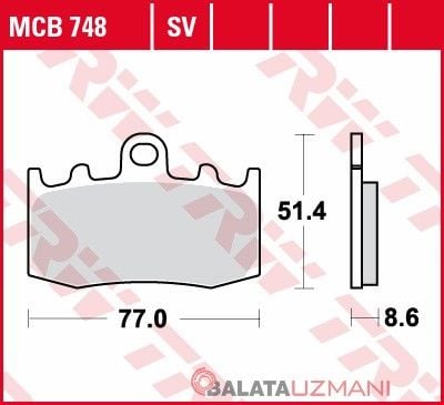 BMW K 1300 GT ABS (2009->2011) Ön Sinter Fren Balatasi TRW MCB748SV*