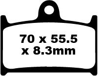 Triumph TT 600 (2000-2003) Ön Sinter Fren Balatasi EBC FA236HH*