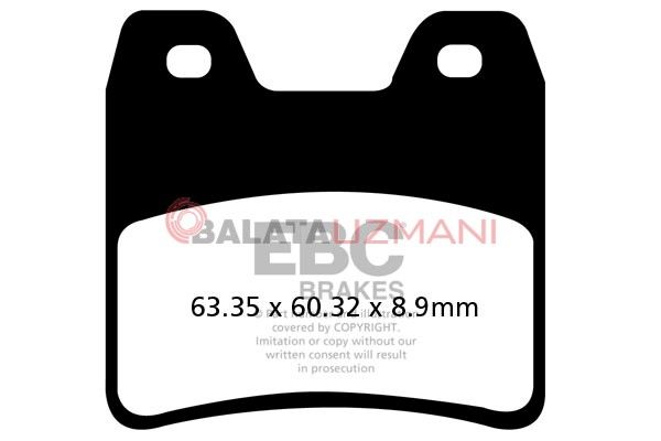 Yamaha FZS 1000 Fazer (2001-2005) Organik Arka Fren Balatasi EBC FA348