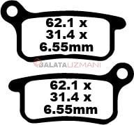 KTM SX 85 (17 inç/14 inç Jant) (2003-2010) Organik Arka Fren Balatasi EBC FA357TT