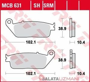 Honda Nc / İntegra / x 750    (2014->2025 --) Ön Sinter Fren Balatasi TRW MCB631SRM