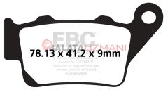 KTM 690 Duke (2 Pin Pad Fixing/Multi Tel Döküm Jant) (2013-2018) Yari Sinter Arka Fren Balatasi EBC FA213V