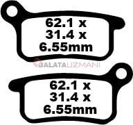 KTM SX 85 (19 inç/16 inç Jant) (2003-2010) Organik Arka Fren Balatasi EBC FA357R
