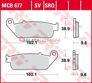 Suzuki 800 DE Ön Sinter Fren Balatasi TRW MCB677SV