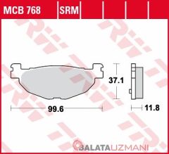 Yamaha XP 500 Tmax - Tmax ABS (2004-> --) Arka Sinter Fren Balatasi TRW MCB768SRM*