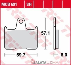 KAWASAKI Z750 Z1000 Z1000SX KLE650 VERSYS 2007-2014 ER6F/N 2012/2016 SİNTERLİ FREN BALATASI