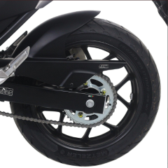 GP Kompozit Honda NC 700 X-S / NC 750 X-S 2012-2024 Uyumlu Zincir Korumalı Uzun Arka Çamurluk Siyah