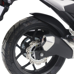 GP Kompozit Honda NC 700 X-S / NC 750 X-S 2012-2024 Uyumlu Zincir Korumalı Uzun Arka Çamurluk Siyah