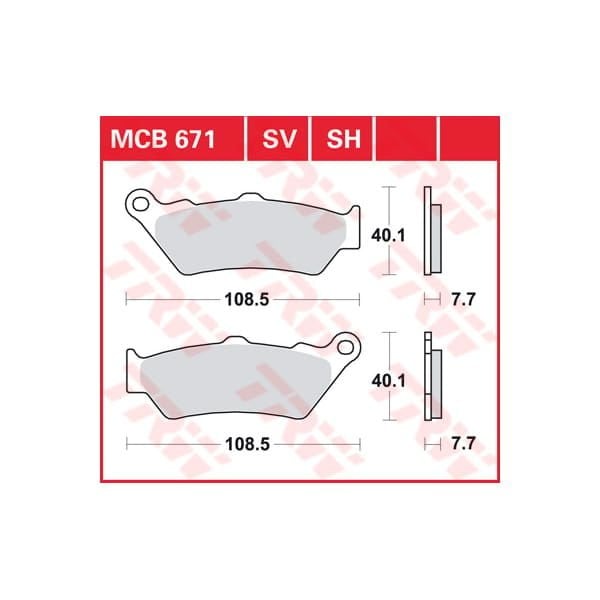 BMW R1200/R1250 GS 13-24  Trw Lucas SİNTER ARKA FREN BALATASI
