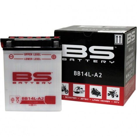 BB14L-A2 (YB14L-A2) 12V 14Ah 190CCA 134x89x166 Bs-Battery standart motosiklet aküsü