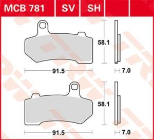 HARLEY DAVIDSON 883L HONDA CBF 1000 CBF600 NT700 ST1300 PANEUROPEAN VFR800 XL1000 VARADERO XL700 TRW SİNTERLİ ÖN FREN BALATASI