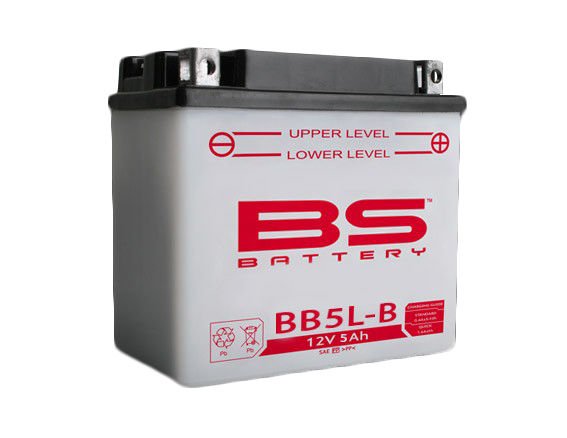 BB5L-B (YB5L-B) 12V 5Ah 65CCA 120x60x130 Bs-Battery standart motosiklet aküsü