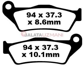 BMW R1100 R (Döküm Jant) (1993-2001) Sinter Arka Fren Balatasi EBC FA363HH