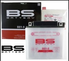 BB9-B (YB9-B) 12V 9Ah 130CCA 135x75x139 Bs-Battery standart motosiklet aküsü