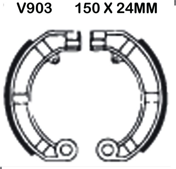 Vespa PX 200 (Diskli Model) (1998-2007) Arka Organik Kevlar Fren Balatasi EBC V903