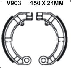 Vespa PX 200 (Diskli Model) (1998-2007) Arka Organik Kevlar Fren Balatasi EBC V903