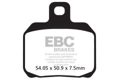 Ducati 1100 Monster (2009-2010) Arka Organik Kevlar Fren Balatasi EBC FA266