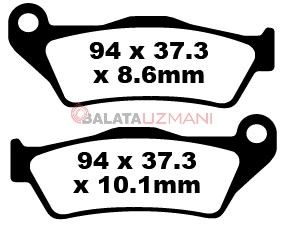 BMW R1150 GS (R21/0415/0495) (1998-2001) Sinter Arka Fren Balatasi EBC FA363HH
