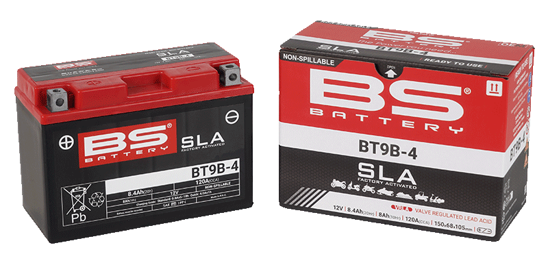 BT9B-SLA  (YT9B-BS) 12V 8AH 115CCA 150x68x105 Bs-Battery  YAMAHA XMAX 250 2011-2017