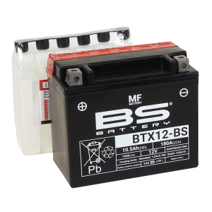 BTX12-BS (YTX12-BS) 12V 10Ah 180CCA 150x87x130 Bs-Battery bak?ms?z-mf motosiklet aküsü