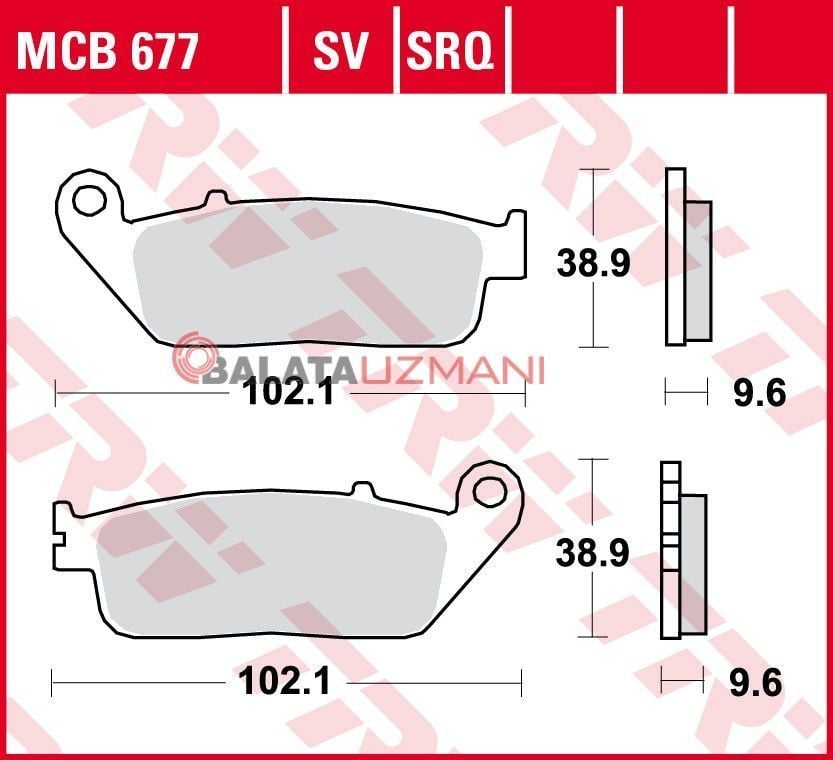 CF MOTO 700 MT  Ön Sinter Fren Balatasi TRW MCB677SV