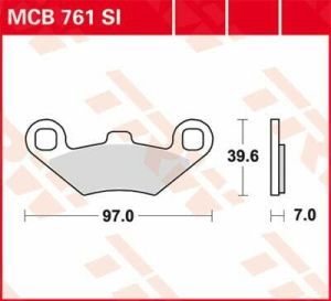 POLARIS SPORTSMAN 400/570/800/1000 SINTER ÖN ARKA FREN BALATASI SİNTERLİ TRW