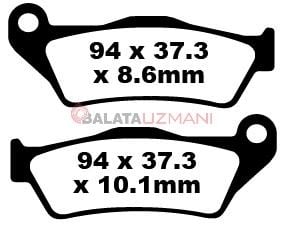 BMW R Nine T Urban GS (K33/1170cc) (2017-2018) Sinter Arka Fren Balatasi EBC FA363HH