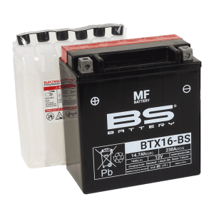 BTX16-BS (YTX16-BS) 12V 16Ah 230CCA 150x87x161 Bs-Battery bak?ms?z-mf motosiklet aküsü