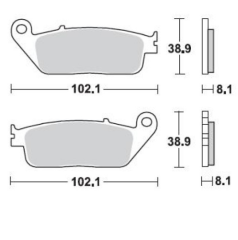 Honda Forza 250 EB Sinterli Ön Fren Balatası SFA196HH