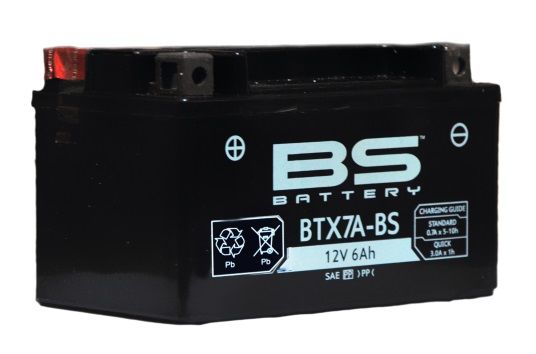 BTX7A-BS (YTX7A-BS) 12V 6Ah 90CCA 150x87x93 Bs-Battery bak?ms?z-mf motosiklet aküsü