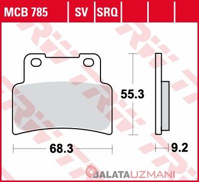 Yamaha MT 125 - ABS (2014-> --) Ön Organik Fren Balatasi TRW MCB785