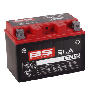 BTZ14S-SLA  12V 11,2Ah 230CCA 150x88x110 Bs-Battery  motosiklet aküsü