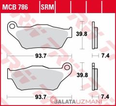 Yamaha YP 250 RX-Max (2005->2009) Ön Sinter Fren Balatasi TRW MCB786SRM
