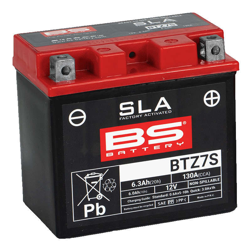 BTZ7S-SLA  (YTZ7S-BS) 12V 6Ah 130CCA 113x70x105 Bs-Battery  motosiklet aküsü