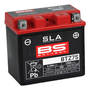 BTZ7S-SLA  (YTZ7S-BS) 12V 6Ah 130CCA 113x70x105 Bs-Battery  motosiklet aküsü