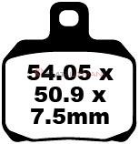 Piaggio X9 180 Amalfi (2000-2003) Organik Ön Fren Balatasi EBC SFA266*