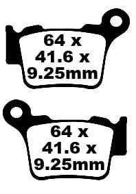 KTM EXC 450 (4T) (2009-2014) Arka Organik Kevlar Fren Balatasi EBC FA368TT