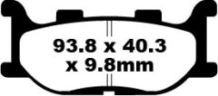 Yamaha FZ6- NS - Naked/ABSsiz/2 Piston Kaliper (1B35/1B6) (2005-2006) Ön Sinter Fren Balatasi EBC FA199HH*