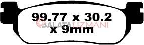 Yamaha YP 125 RA X-Max ABS (39D2/Nissin Ön Kaliper) (2011-2017) Sinter Arka Fren Balatasi EBC SFA275HH