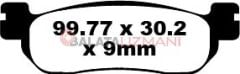 Yamaha XP 250 RA X-Max - Iron-Max (ABS) (2016) Sinter Arka Fren Balatasi EBC SFA275HH