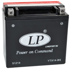 LP (LandPort) YTX14-BS 12V12 AH Kuru Bakımsız Akü