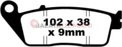 Honda CBF 1000 6/7/8/9/A (2 Piston Ön Kaliper/ABS siz Model) (2006-2011) Sinter Ön Fren Balatasi EBC FA226HH*